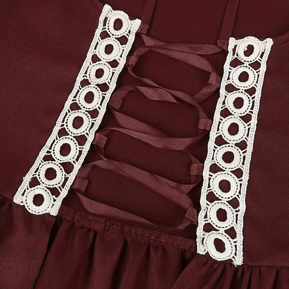 Robe Maxi avec Fermeture à Lacets pour Femmes