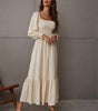 Robe Maxi Décolleté Carré pour Femmes
