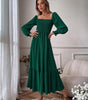 Robe Maxi Décolleté Carré pour Femmes