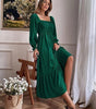Robe Maxi Décolleté Carré pour Femmes