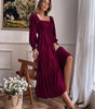 Robe Maxi Décolleté Carré pour Femmes
