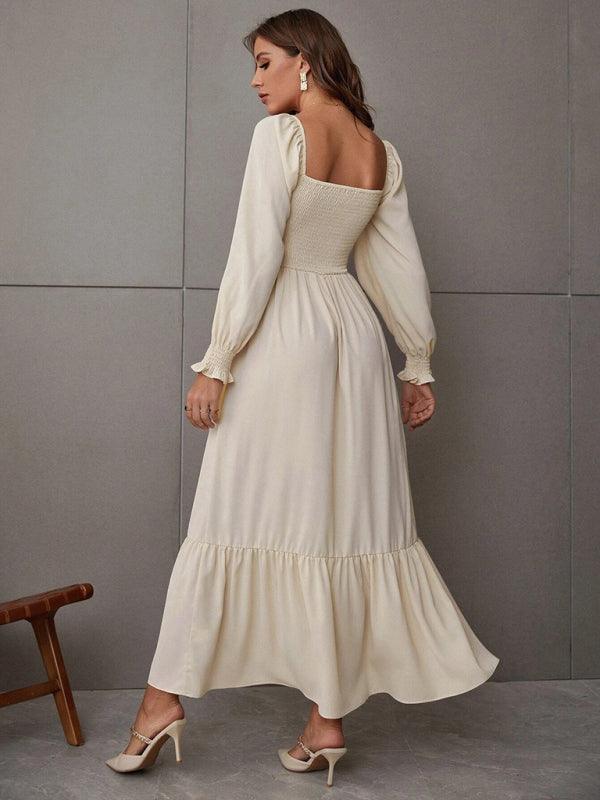 Robe Maxi Décolleté Carré pour Femmes