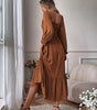 Robe Maxi Décolleté Carré pour Femmes