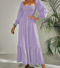 Robe Maxi Décolleté Carré pour Femmes