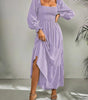 Robe Maxi Décolleté Carré pour Femmes