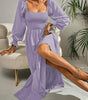 Robe Maxi Décolleté Carré pour Femmes