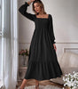 Robe Maxi Décolleté Carré pour Femmes