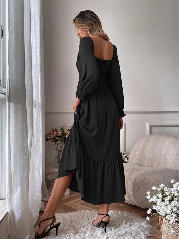 Robe Maxi Décolleté Carré pour Femmes