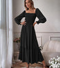 Robe Maxi Décolleté Carré pour Femmes