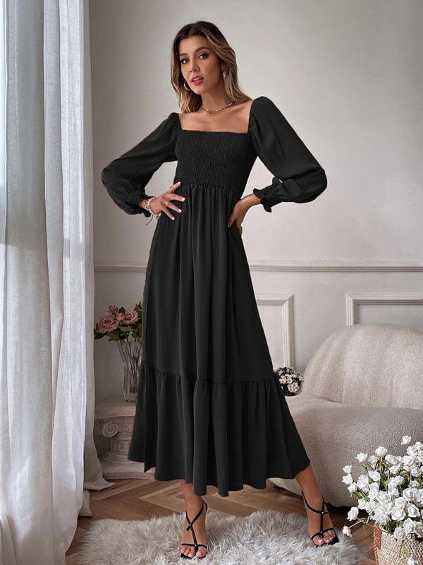 Robe Maxi Décolleté Carré pour Femmes