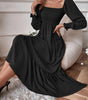 Robe Maxi Décolleté Carré pour Femmes