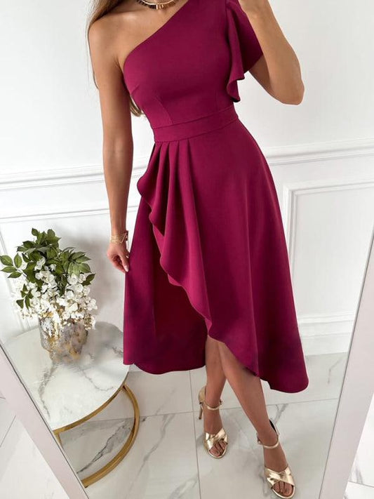 Robe Midi Épaules Dénudées pour Femmes