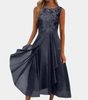 Robe Midi à Motif Floral pour Femmes