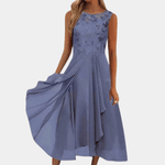 Robe Midi à Motif Floral pour Femmes