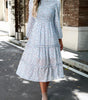 Robe Midi Imprimée Fleurie pour Femmes