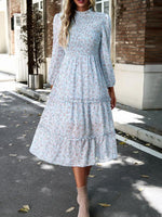 Robe Midi Imprimée Fleurie pour Femmes