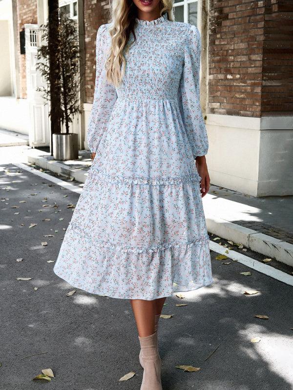 Robe Midi Imprimée Fleurie pour Femmes