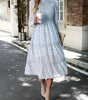 Robe Midi Imprimée Fleurie pour Femmes