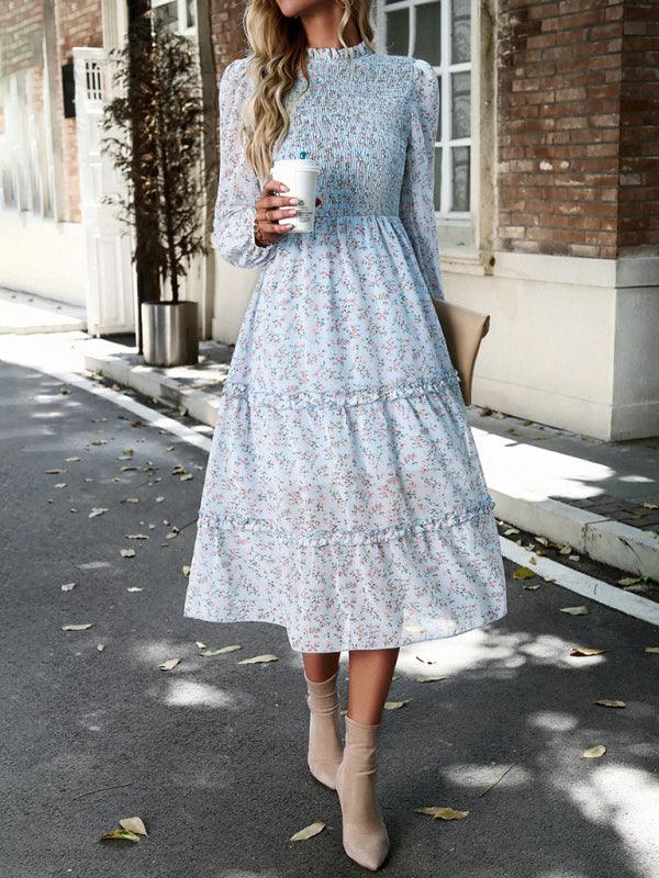 Robe Midi Imprimée Fleurie pour Femmes