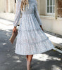 Robe Midi Imprimée Fleurie pour Femmes