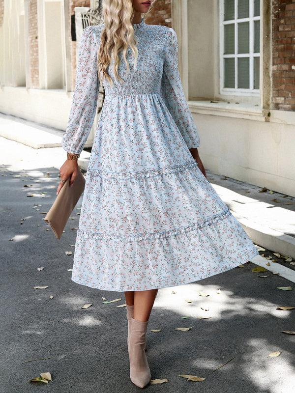 Robe Midi Imprimée Fleurie pour Femmes