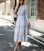 Robe Midi Imprimée Fleurie pour Femmes