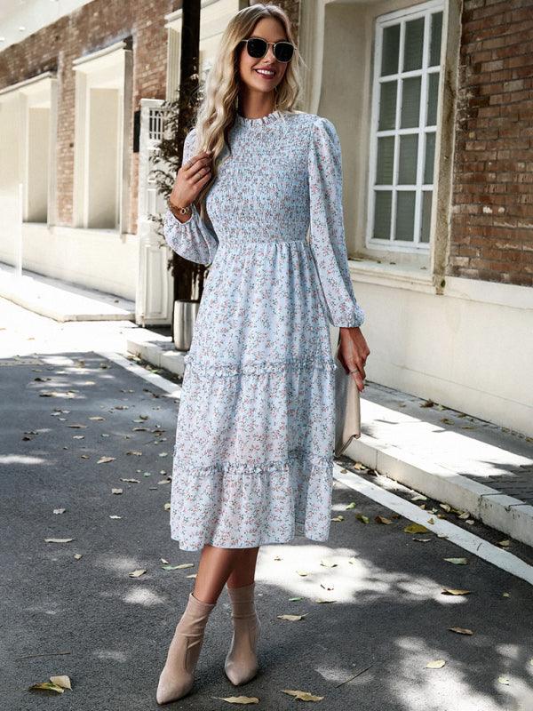 Robe Midi Imprimée Fleurie pour Femmes