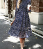 Robe Midi Imprimée Fleurie pour Femmes