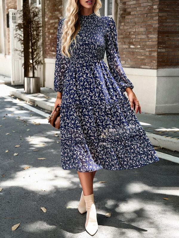 Robe Midi Imprimée Fleurie pour Femmes