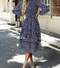 Robe Midi Imprimée Fleurie pour Femmes
