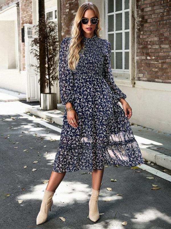 Robe Midi Imprimée Fleurie pour Femmes