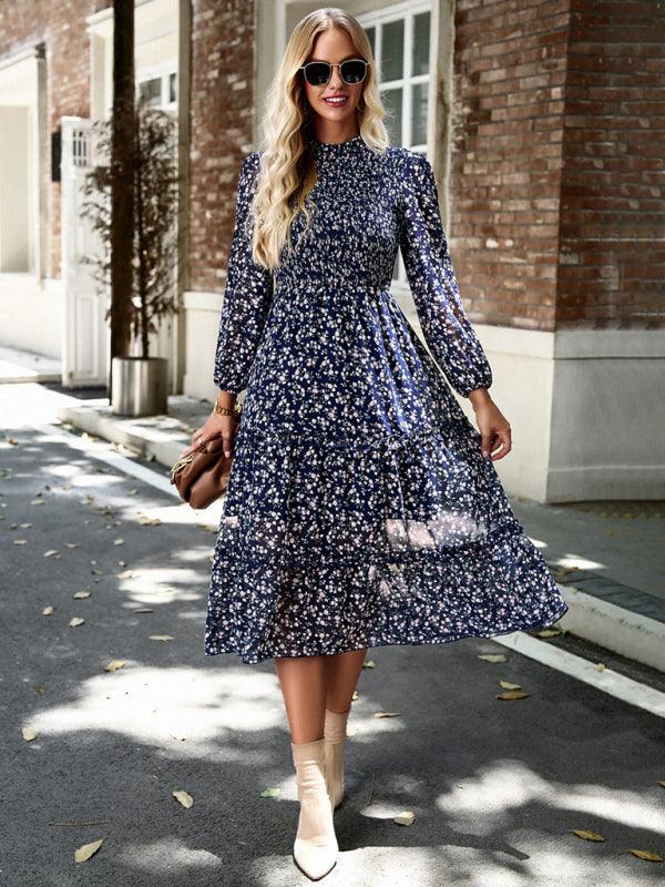 Robe Midi Imprimée Fleurie pour Femmes