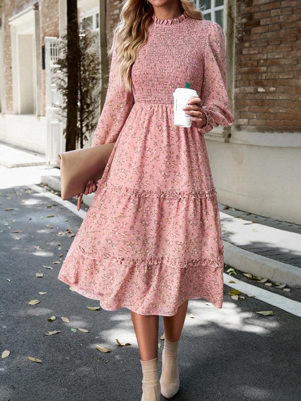Robe Midi Imprimée Fleurie pour Femmes