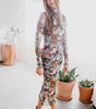 Robe Midi à Imprimé Floral et Col Montant pour Femmes