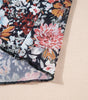 Robe Midi à Imprimé Floral et Col Montant pour Femmes