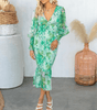 Robe Midi Imprimé Floral pour Femmes