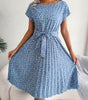 Robe Midi Imprimé Floral pour Femmes