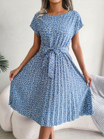 Robe Midi Imprimé Floral pour Femmes