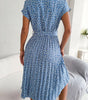 Robe Midi Imprimé Floral pour Femmes
