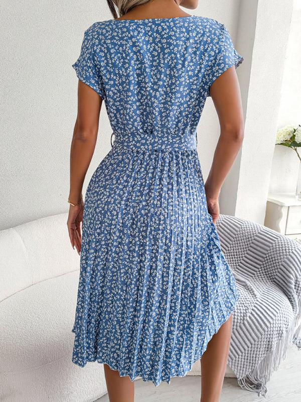 Robe Midi Imprimé Floral pour Femmes