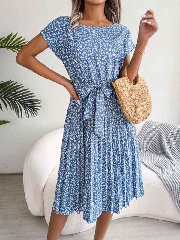 Robe Midi Imprimé Floral pour Femmes