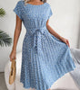 Robe Midi Imprimé Floral pour Femmes