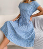 Robe Midi Imprimé Floral pour Femmes