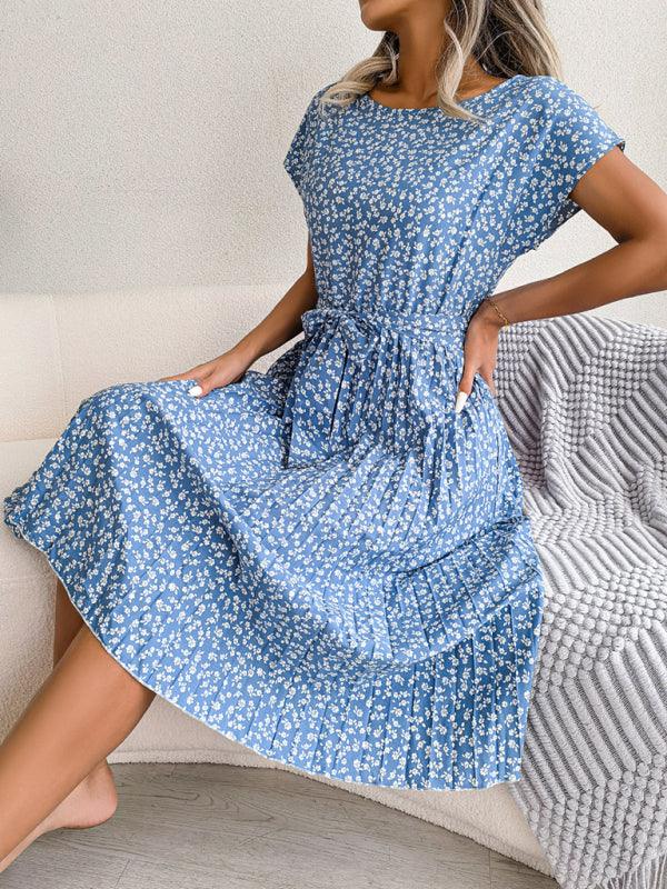 Robe Midi Imprimé Floral pour Femmes