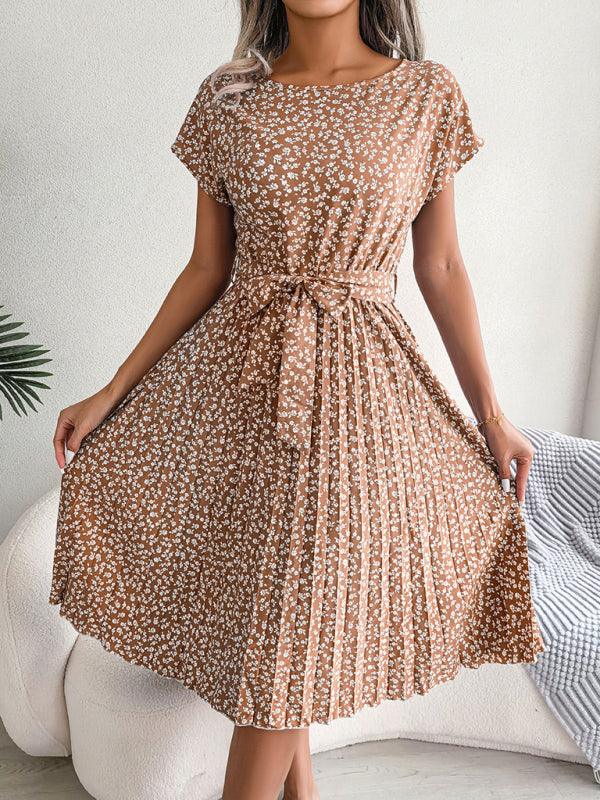 Robe Midi Imprimé Floral pour Femmes