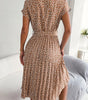 Robe Midi Imprimé Floral pour Femmes