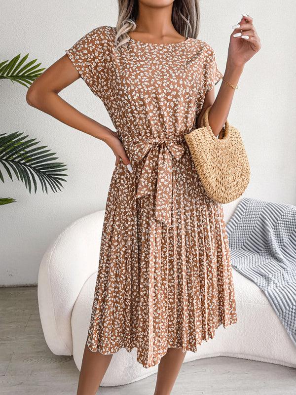 Robe Midi Imprimé Floral pour Femmes