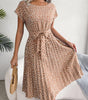 Robe Midi Imprimé Floral pour Femmes