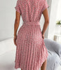 Robe Midi Imprimé Floral pour Femmes