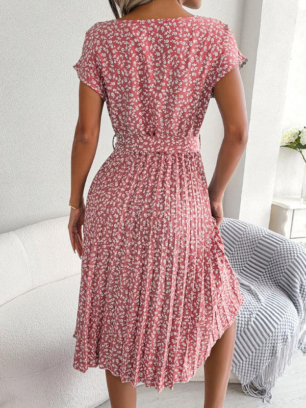 Robe Midi Imprimé Floral pour Femmes